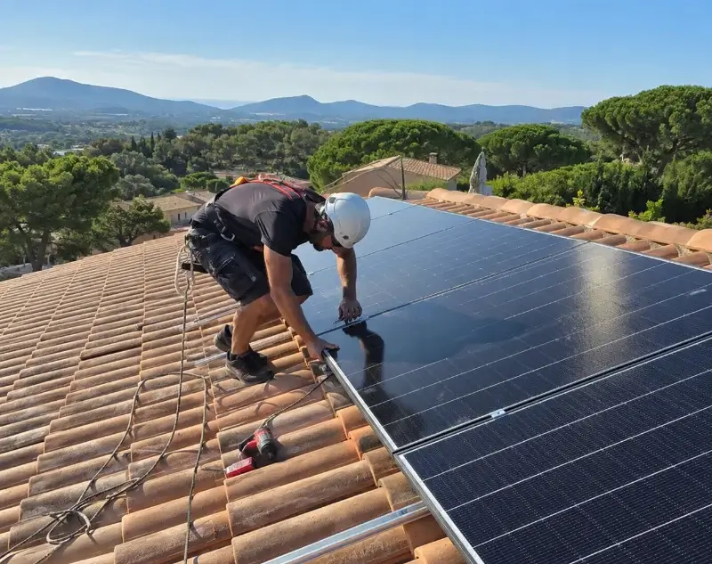 Installateur panneaux solaires Plesder — pose photovoltaïque sur toiture