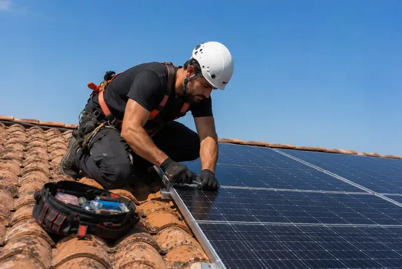 Maintenance et monitoring de panneaux solaires à Plesder