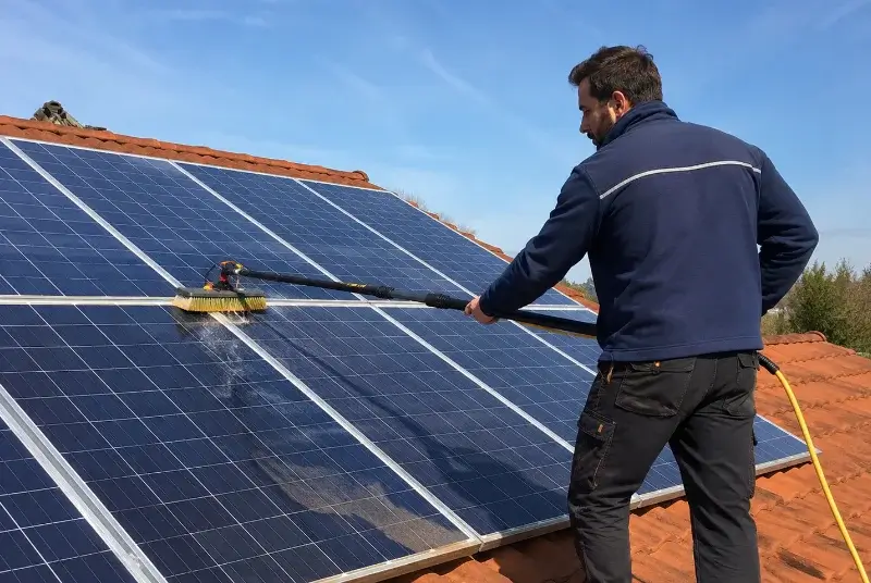 Nettoyage et entretien de panneaux solaires à Plesder